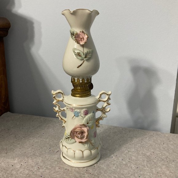 Accents Vintage Porcelain Oil Lamp Poshmark